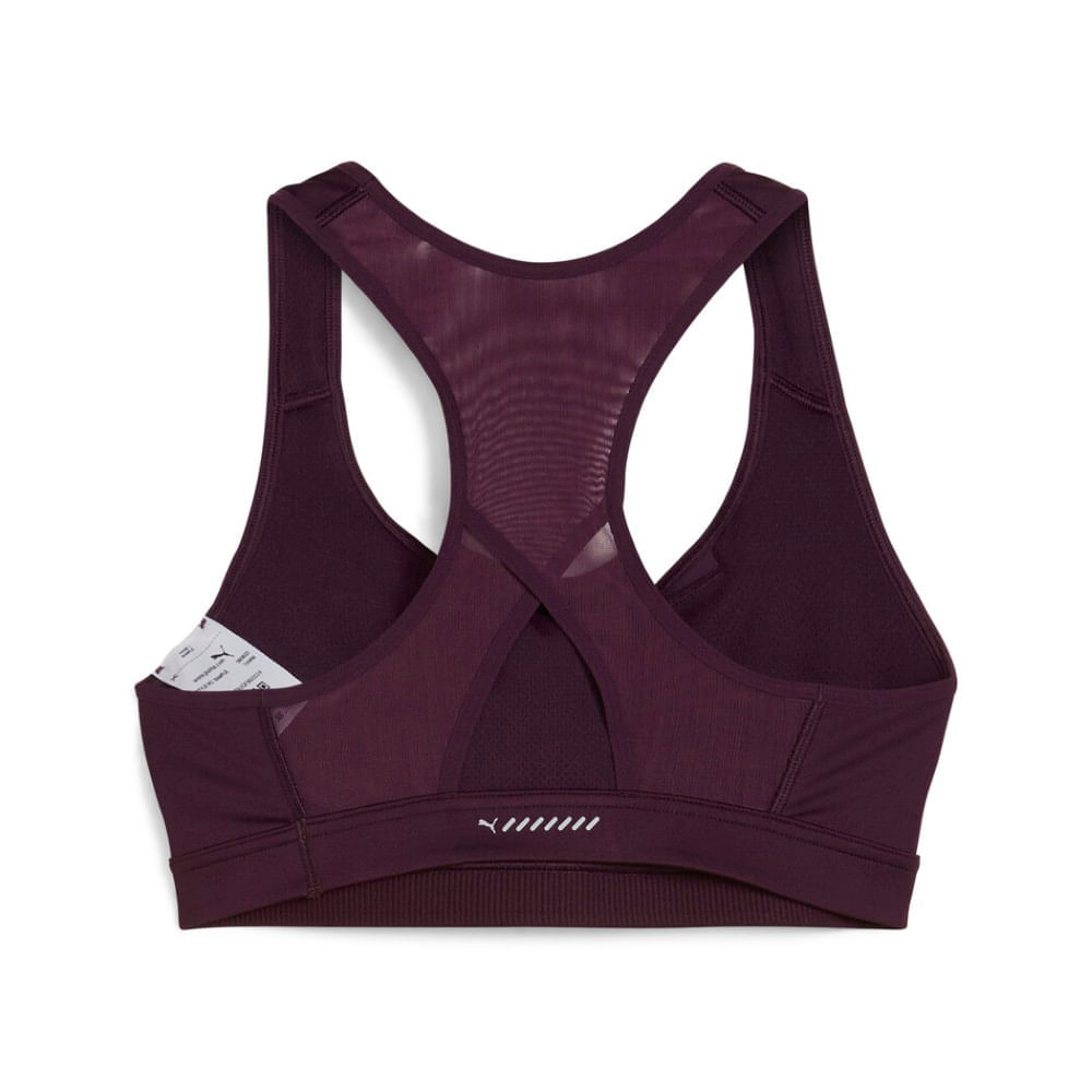 Puma 4Keeps Run Bra W Top morado de mujer para correr