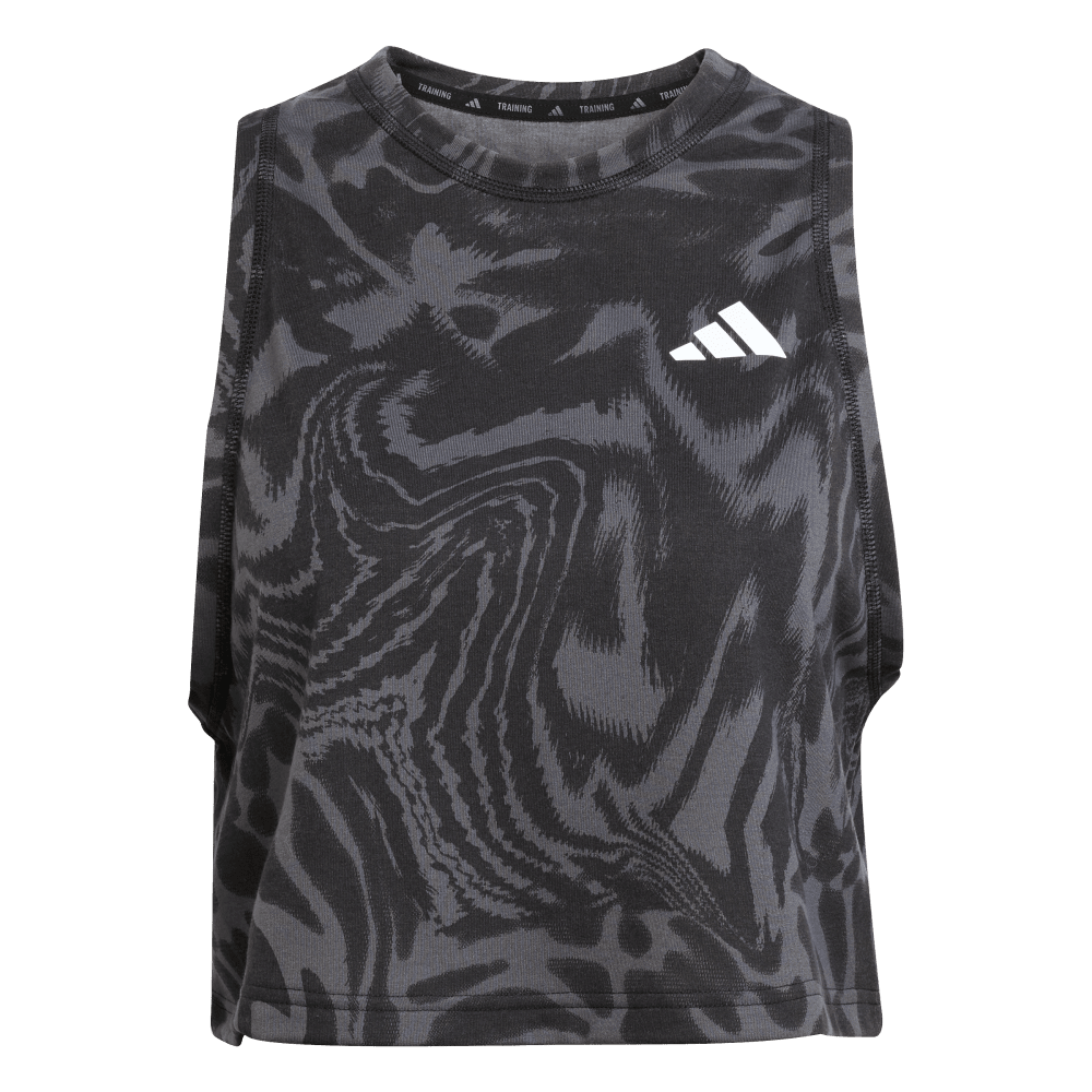 Adidas We Min Aop Tank Camiseta Manga Sisa negro de mujer para entrenamiento