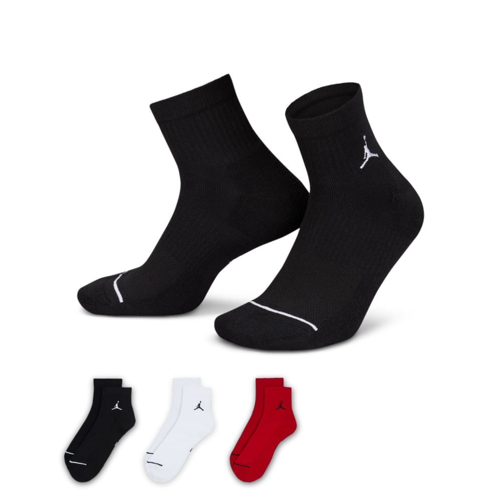 Nike U J Everyday Cush Poly Ankle 3 Medias multicolor de hombre lifestyle