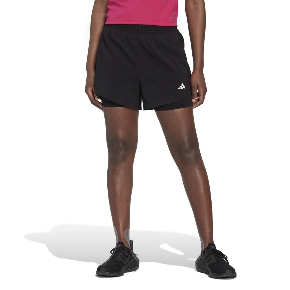 Adidas W Min 2In1 Sho Pantaloneta negro de mujer para entrenamiento