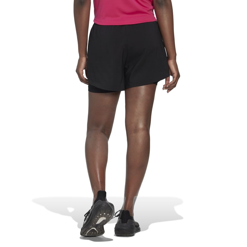 Adidas W Min 2In1 Sho Pantaloneta negro de mujer para entrenamiento