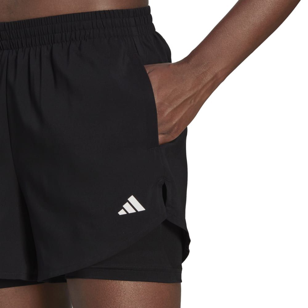 Adidas W Min 2In1 Sho Pantaloneta negro de mujer para entrenamiento