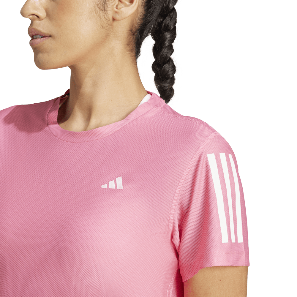 Adidas Otr B Tee Camiseta Manga Corta rosado de mujer para correr