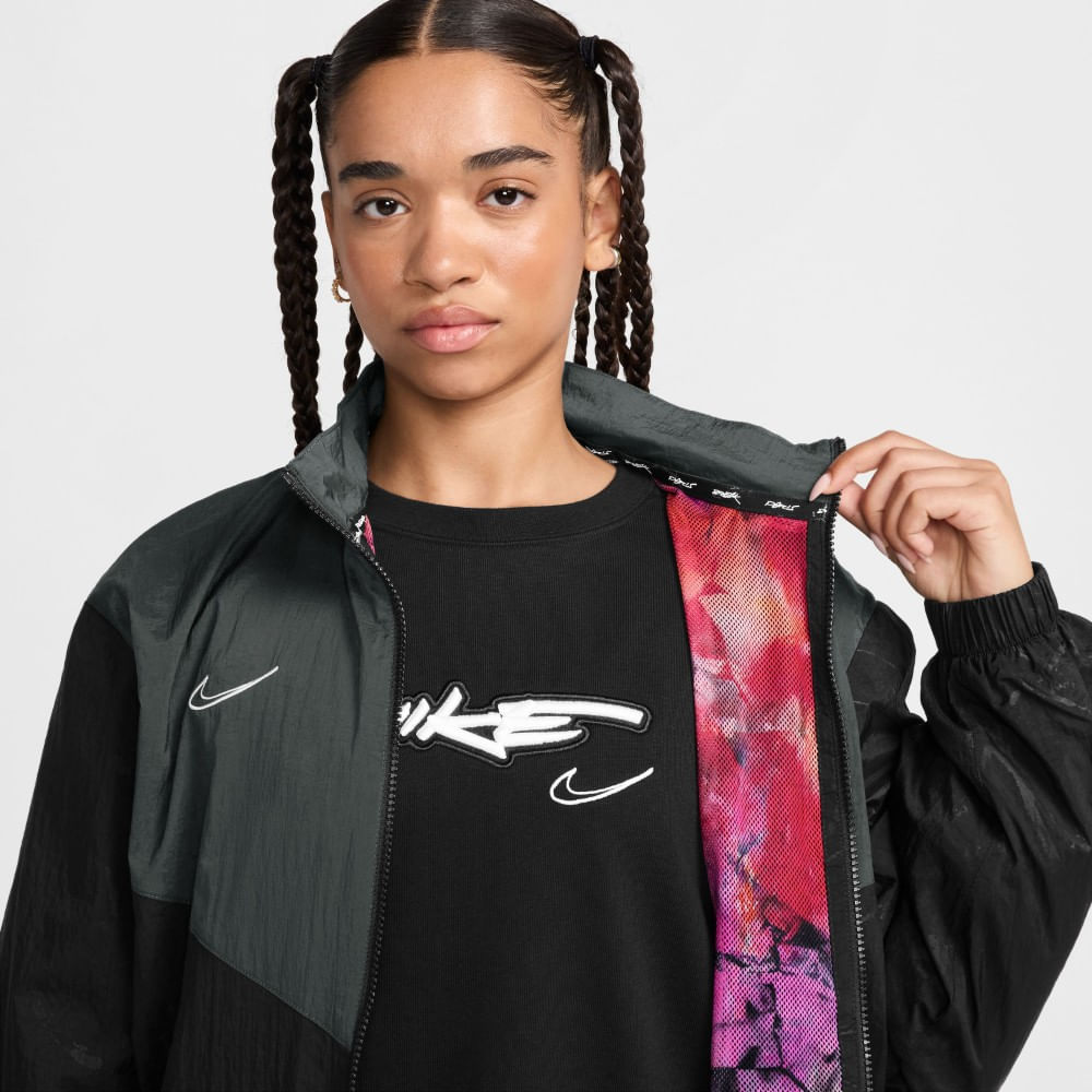 Nike W Nsw Brkng Wr Jkt Chaqueta negro de mujer lifestyle