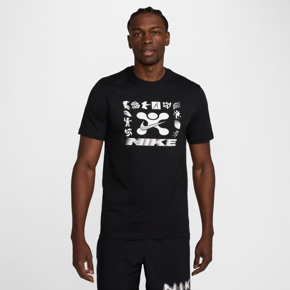 Nike M Nk Tee Gym Life Camiseta Manga Corta negro de hombre para entrenamiento