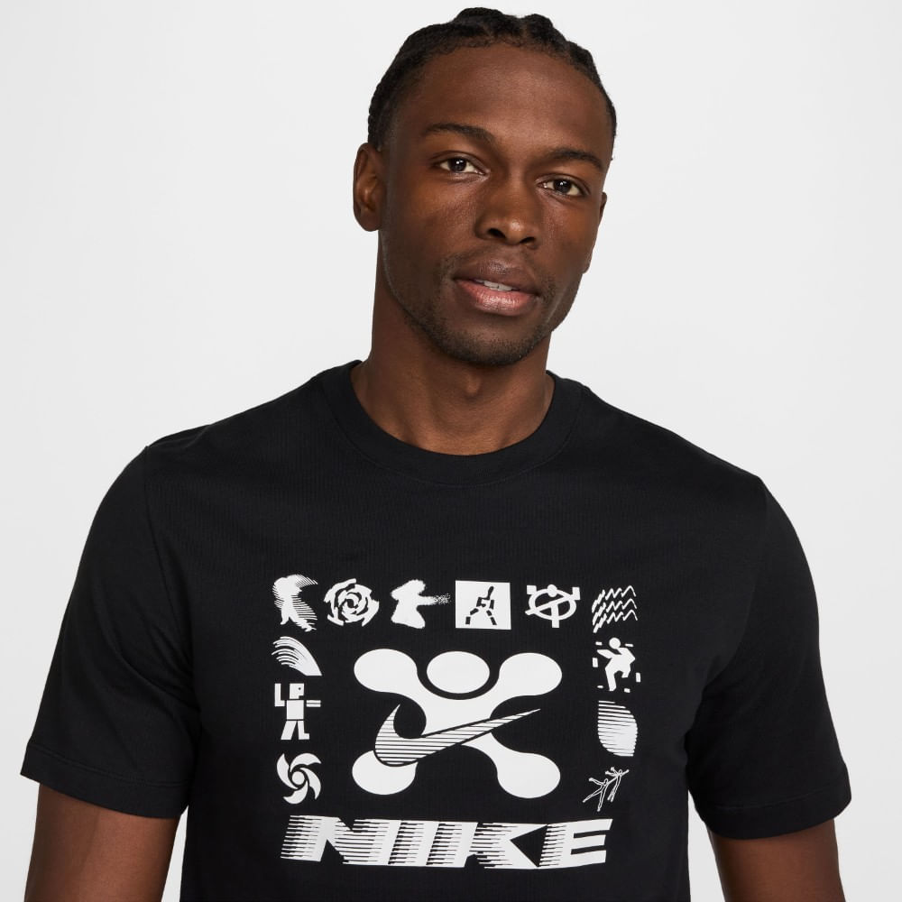 Nike M Nk Tee Gym Life Camiseta Manga Corta negro de hombre para entrenamiento