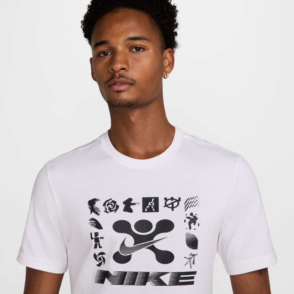 Nike M Nk Tee Gym Life Camiseta Manga Corta blanco de hombre para entrenamiento