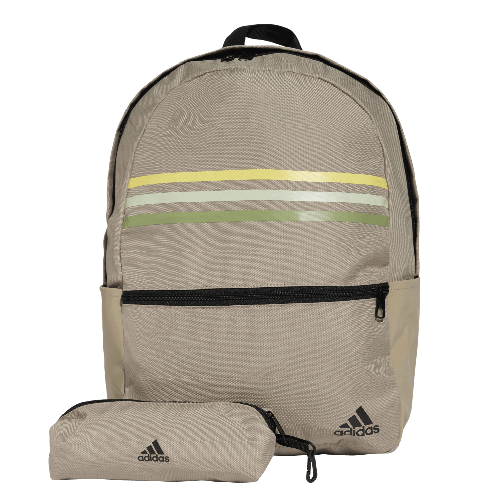 Adidas Morral Classic 3 Rayas Horizontal verde unisex lifestyle
