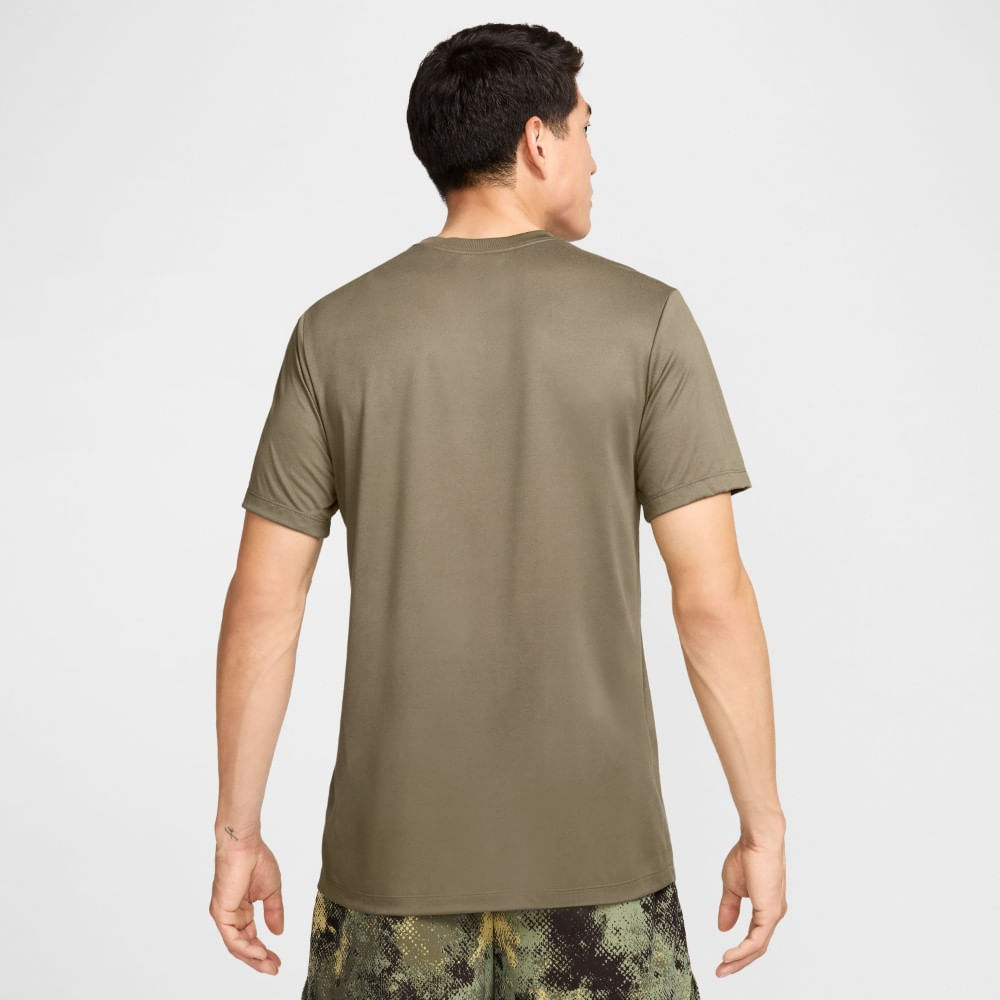 Nike M Nk Df Tee Rlgd Camo Camiseta Manga Corta verde de hombre para entrenamiento