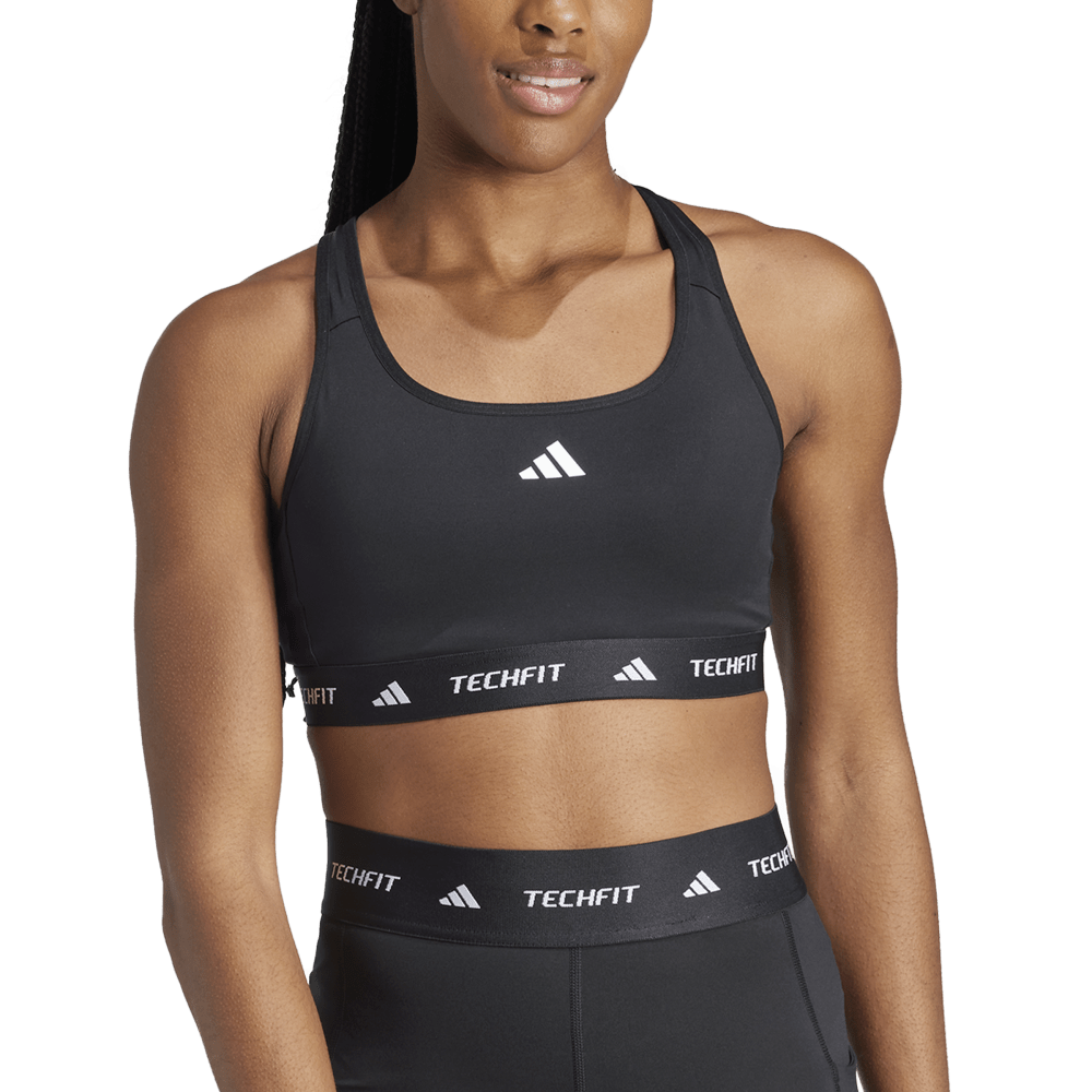Adidas Top Deportivo Techfit negro de mujer para entrenamiento