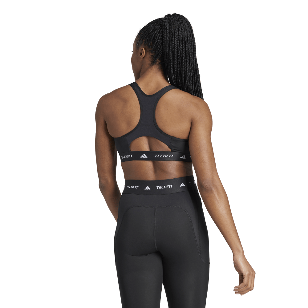 Adidas Top Deportivo Techfit negro de mujer para entrenamiento