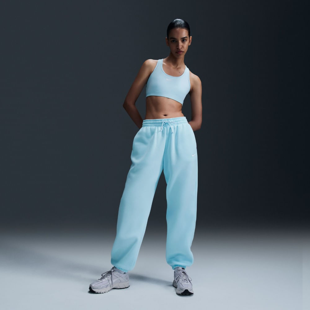 Nike W Nsw Phnx Flc Hr Os Pant 2 Pantalón azul de mujer lifestyle
