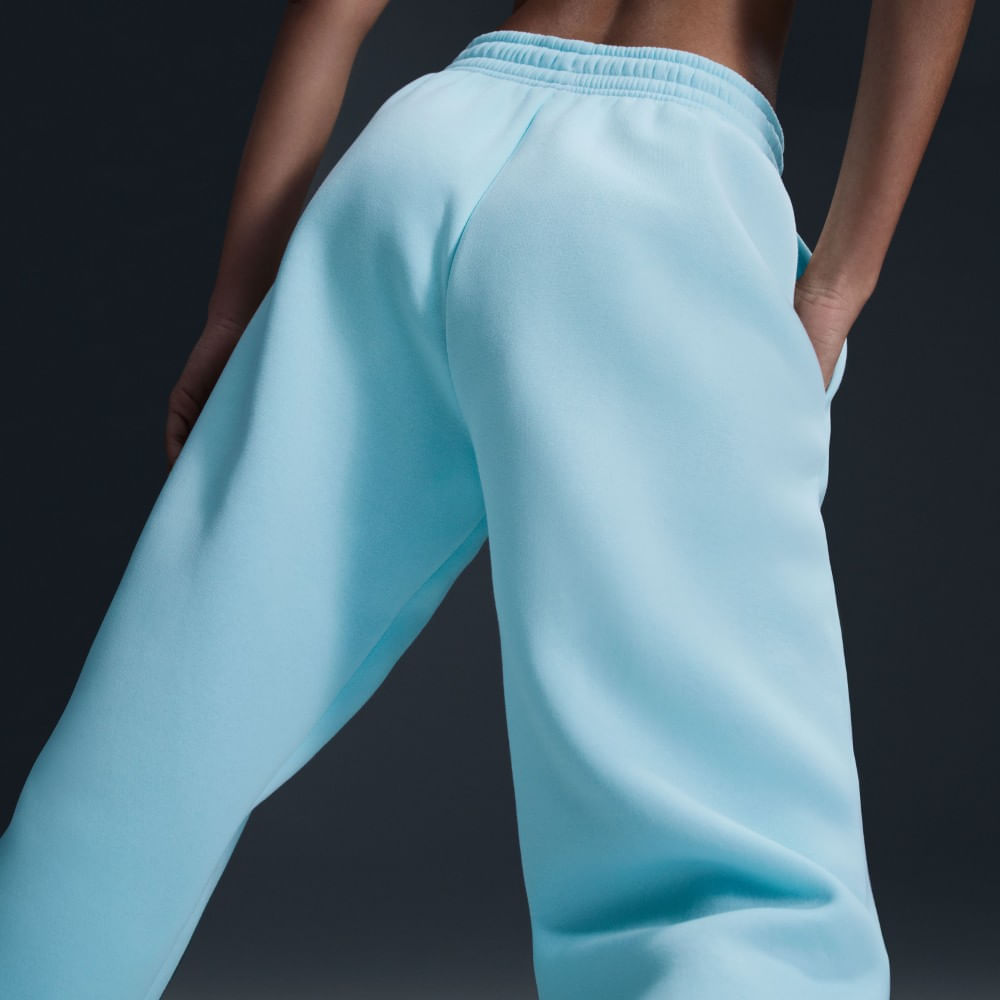 Nike W Nsw Phnx Flc Hr Os Pant 2 Pantalón azul de mujer lifestyle