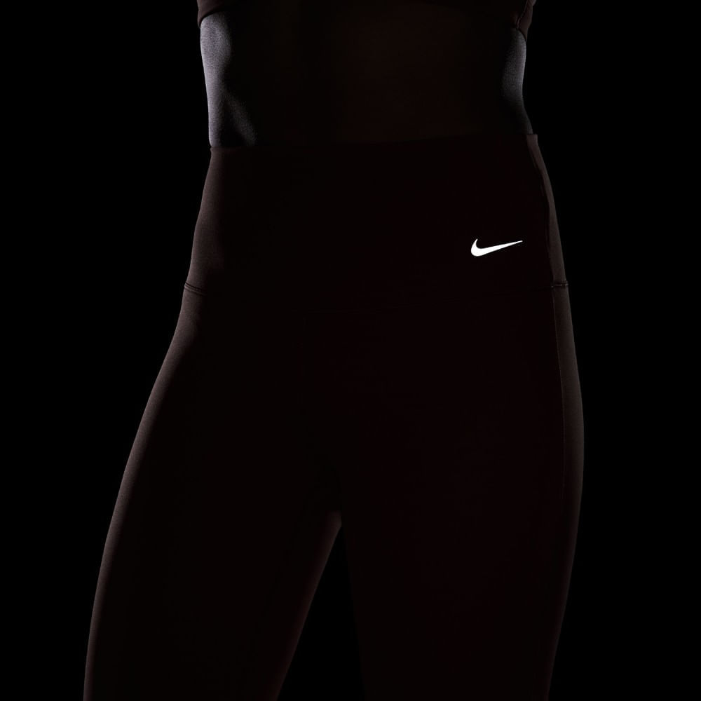 Nike W Nk Df Zenvy Hr Flare Pantalón rosado de mujer para entrenamiento