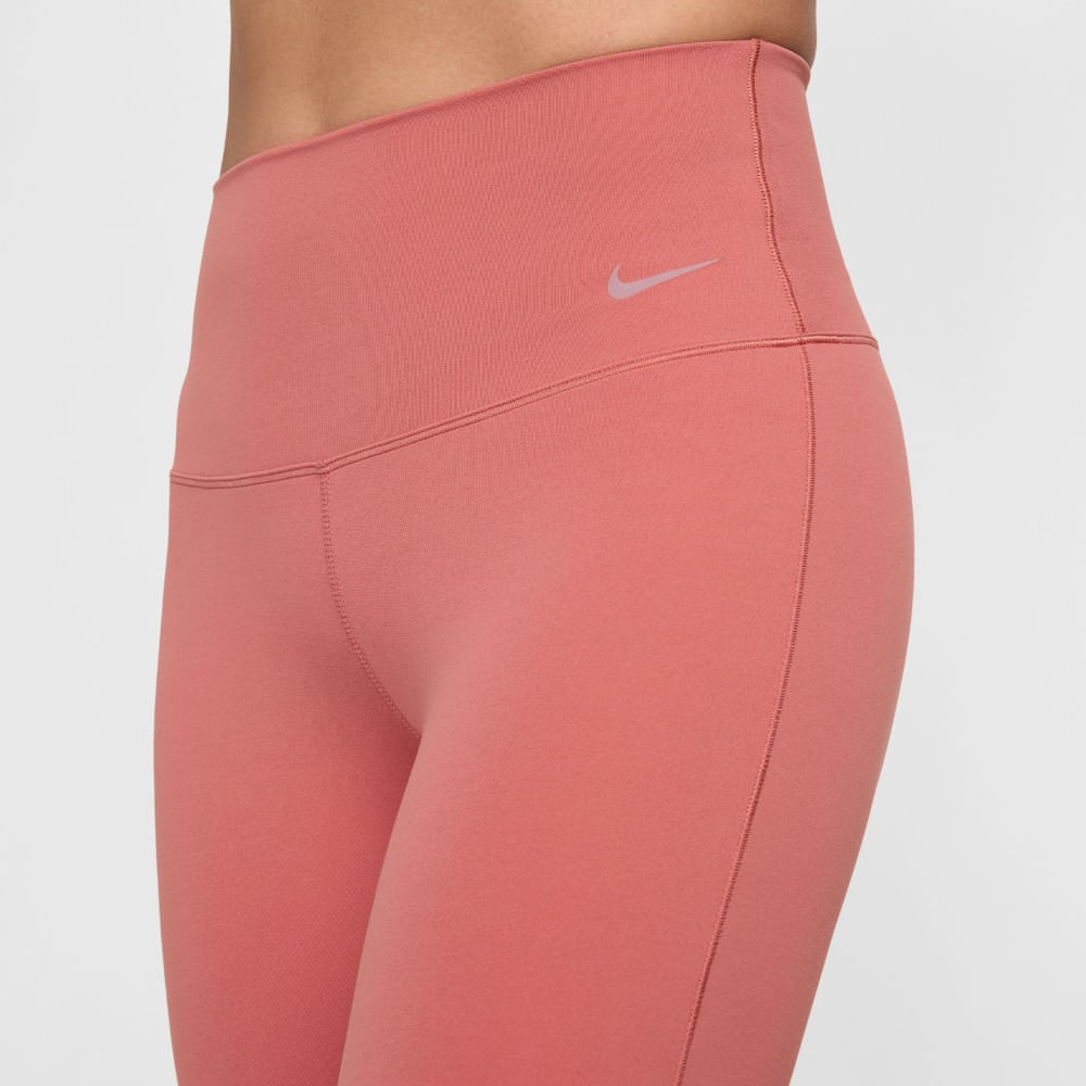 Nike W Nk Df Zenvy Hr Flare Pantalón rosado de mujer para entrenamiento