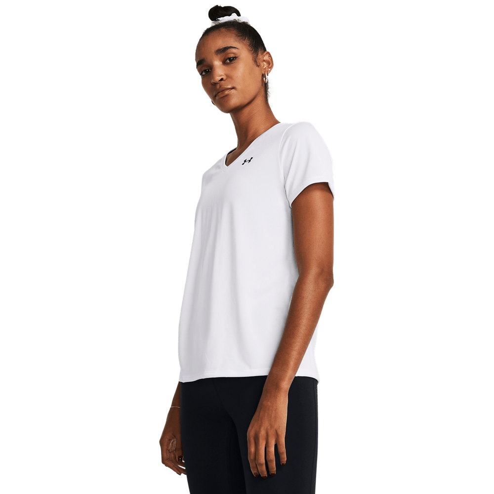 UA H Ssv- Solid Camiseta Manga Corta blanco de mujer para entrenamiento