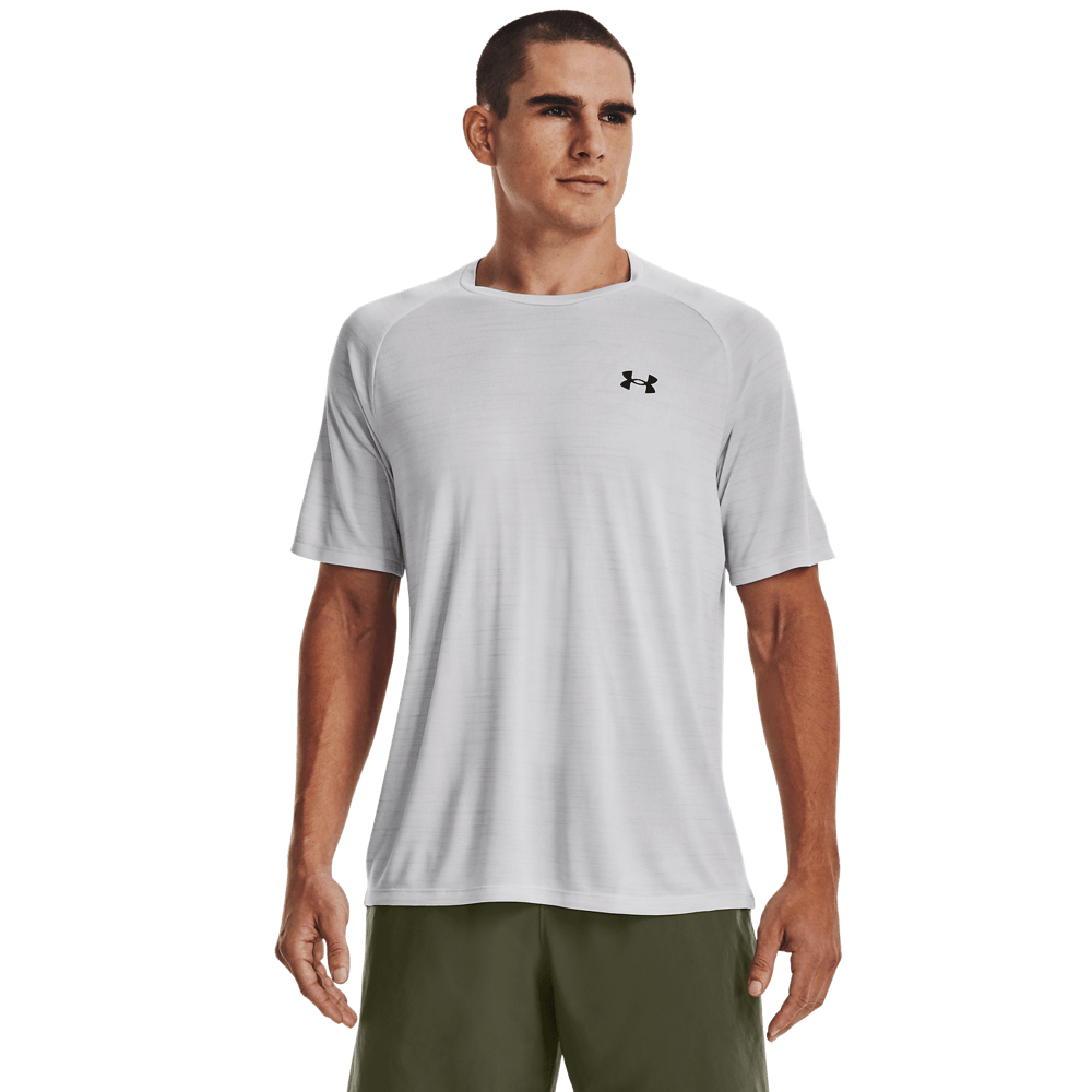 UA Tiger Tech 2.0 Ss Camiseta Manga Corta gris de hombre para entrenamiento