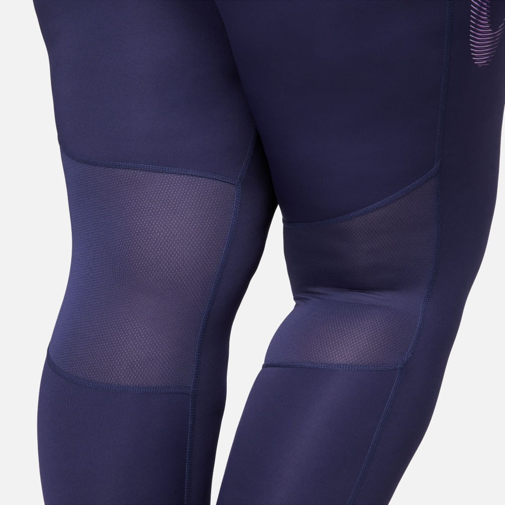 Nike W Nk Df Fst Mr 7/8 Tght Sw Hbr Licra morado de mujer para correr