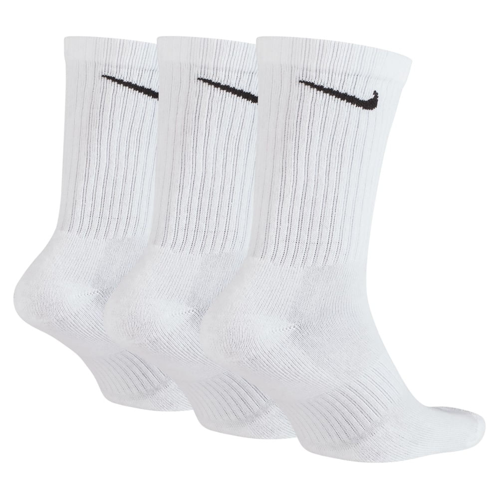 Nike U Nk Everyday Cush Crew 3Pr Medias blanco unisex para entrenamiento