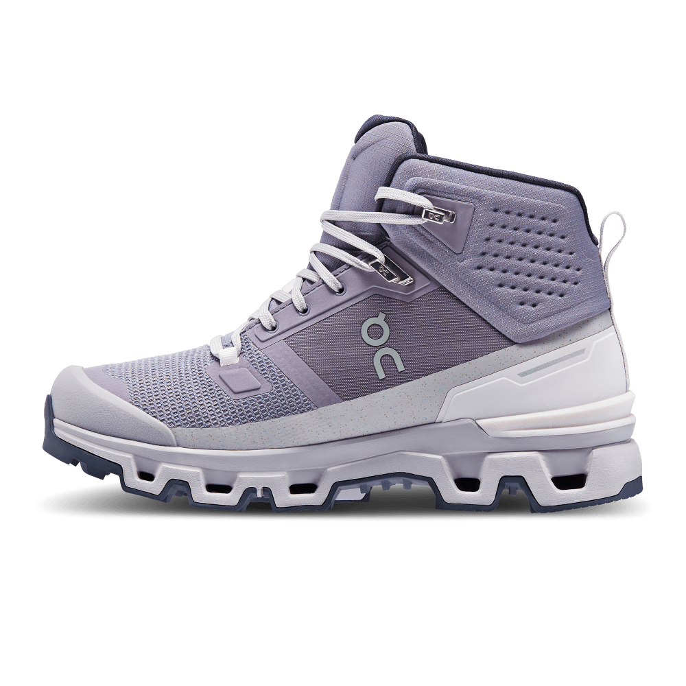 On Cloudrock Waterproof Tenis morado de mujer para outdoor