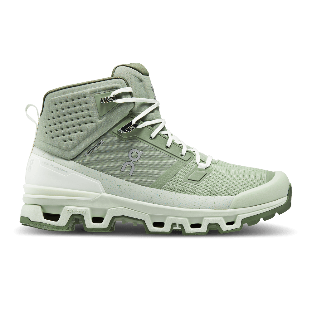 On Cloudrock Waterproof Tenis verde de hombre para outdoor
