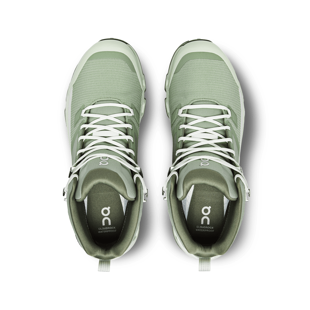 On Cloudrock Waterproof Tenis verde de hombre para outdoor