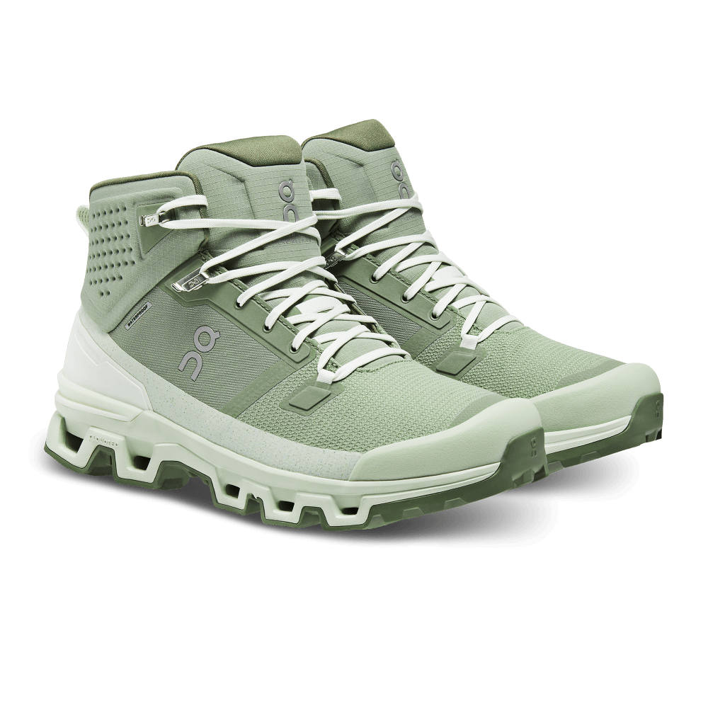 On Cloudrock Waterproof Tenis verde de hombre para outdoor