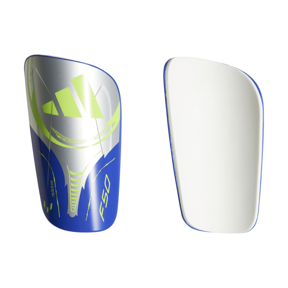 Adidas Messi Sg Clb Canilleras gris unisex para futbol