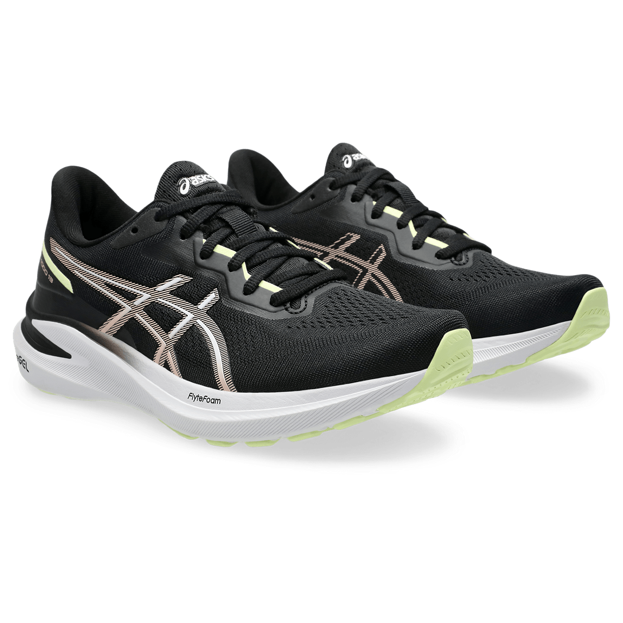 Asics Gt-1000 13 Tenis negro de mujer para correr