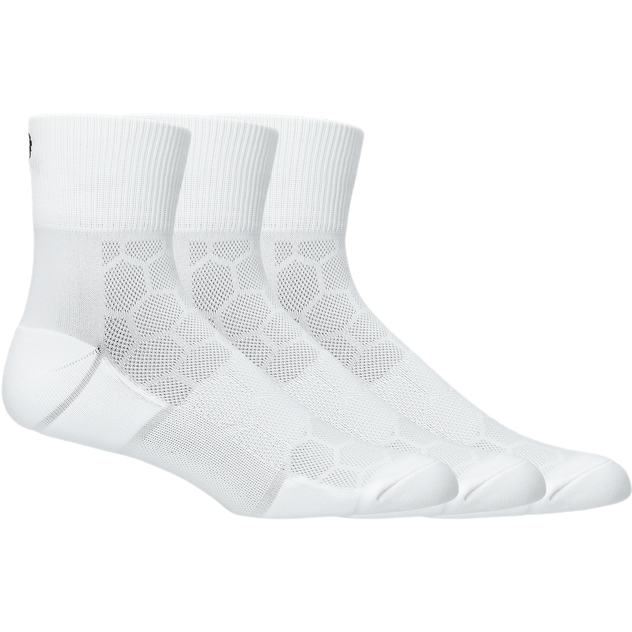 Asics Running Quarter 3P Medias blanco unisex para correr