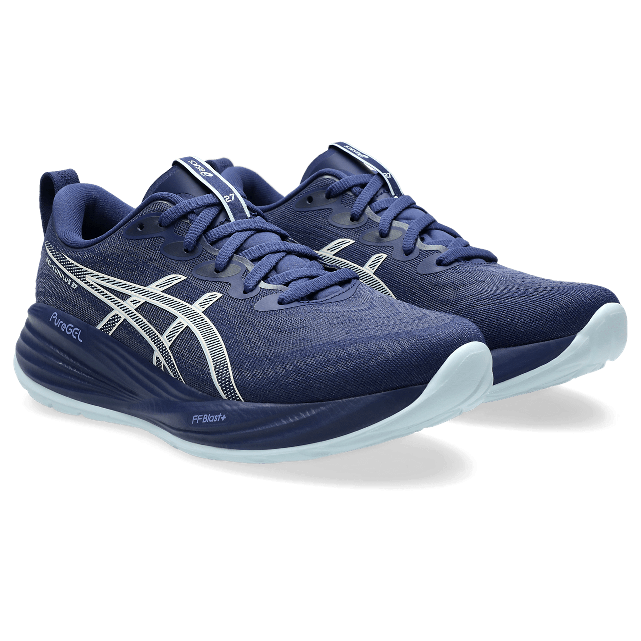 Asics Gel-Cumulus 27 Tenis azul de mujer para correr