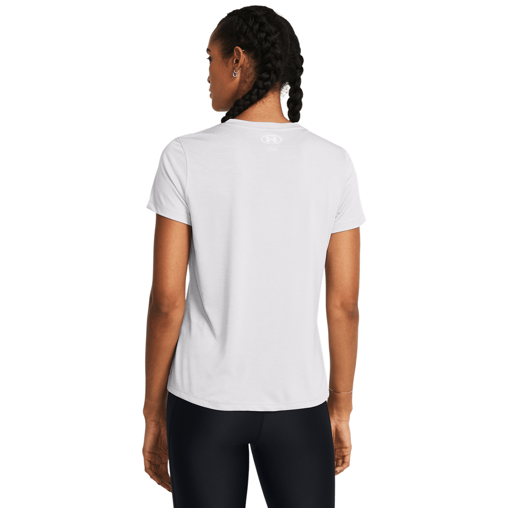 UA H Ssv- Twist Camiseta Manga Corta gris de mujer para entrenamiento