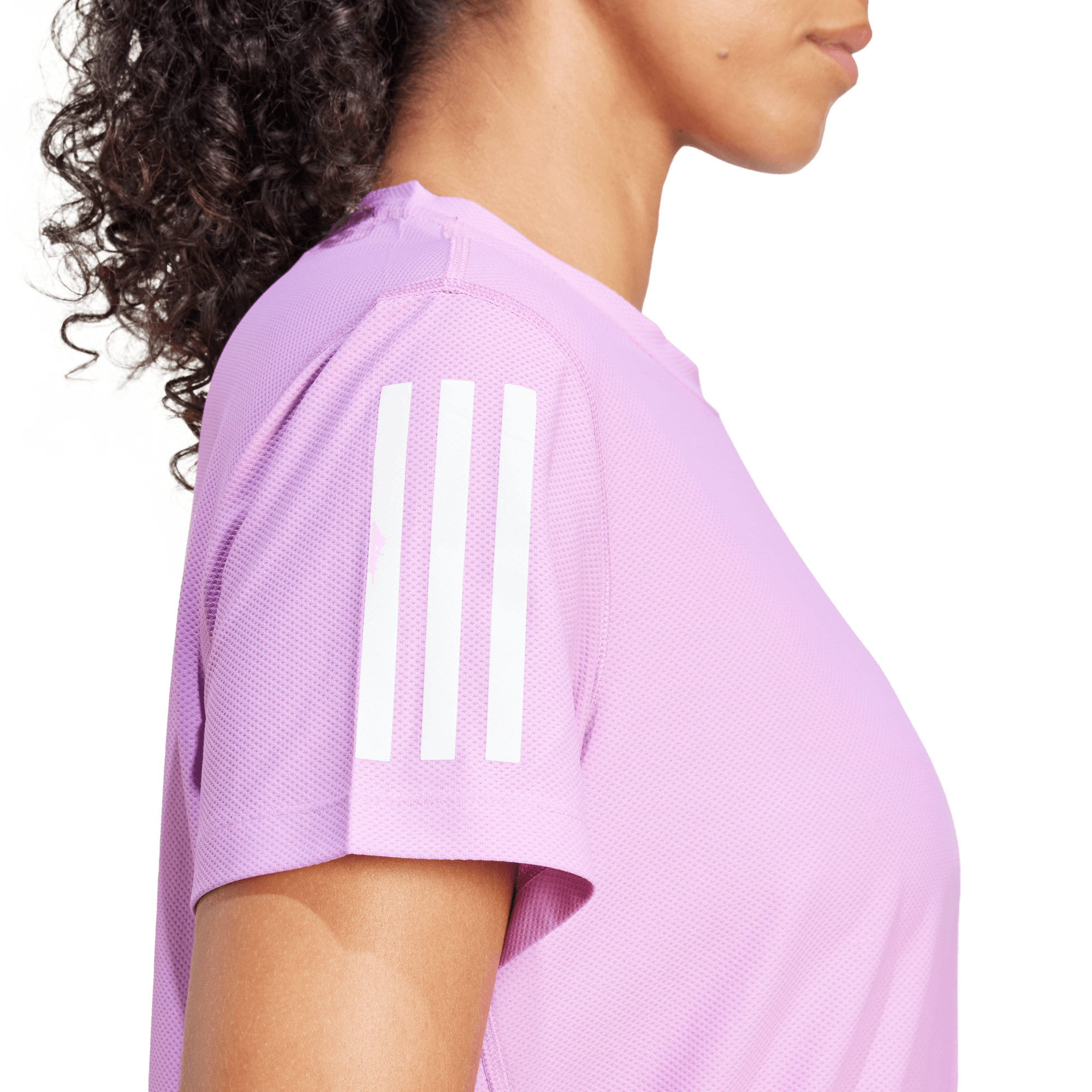 Adidas Camiseta Own The Run Manga Corta morado de mujer para correr