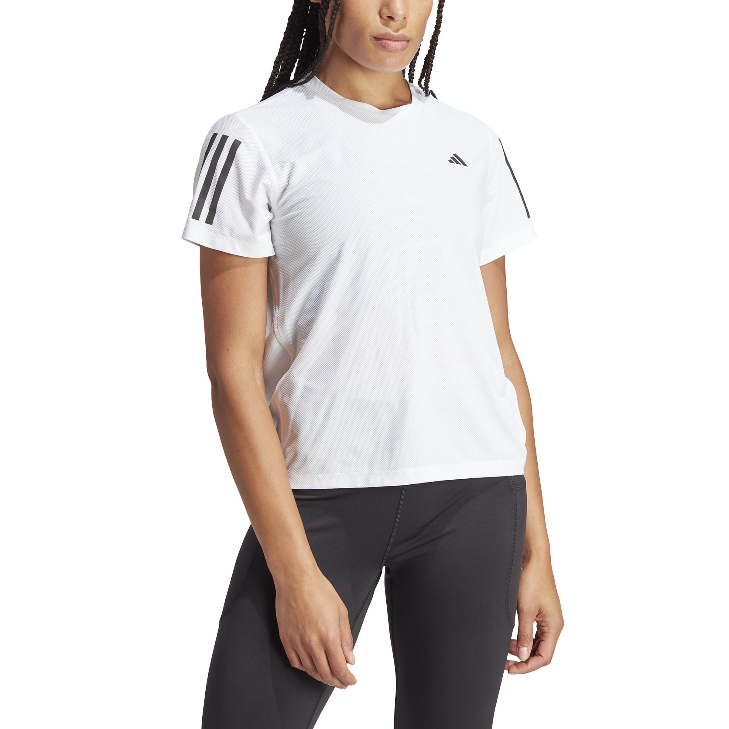 Adidas Otr B Tee Camiseta Manga Corta blanco de mujer para correr