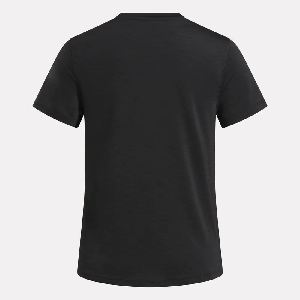 Reebok Rbk-Chill Athletic Tee Camiseta Manga Corta negro de mujer para entrenamiento