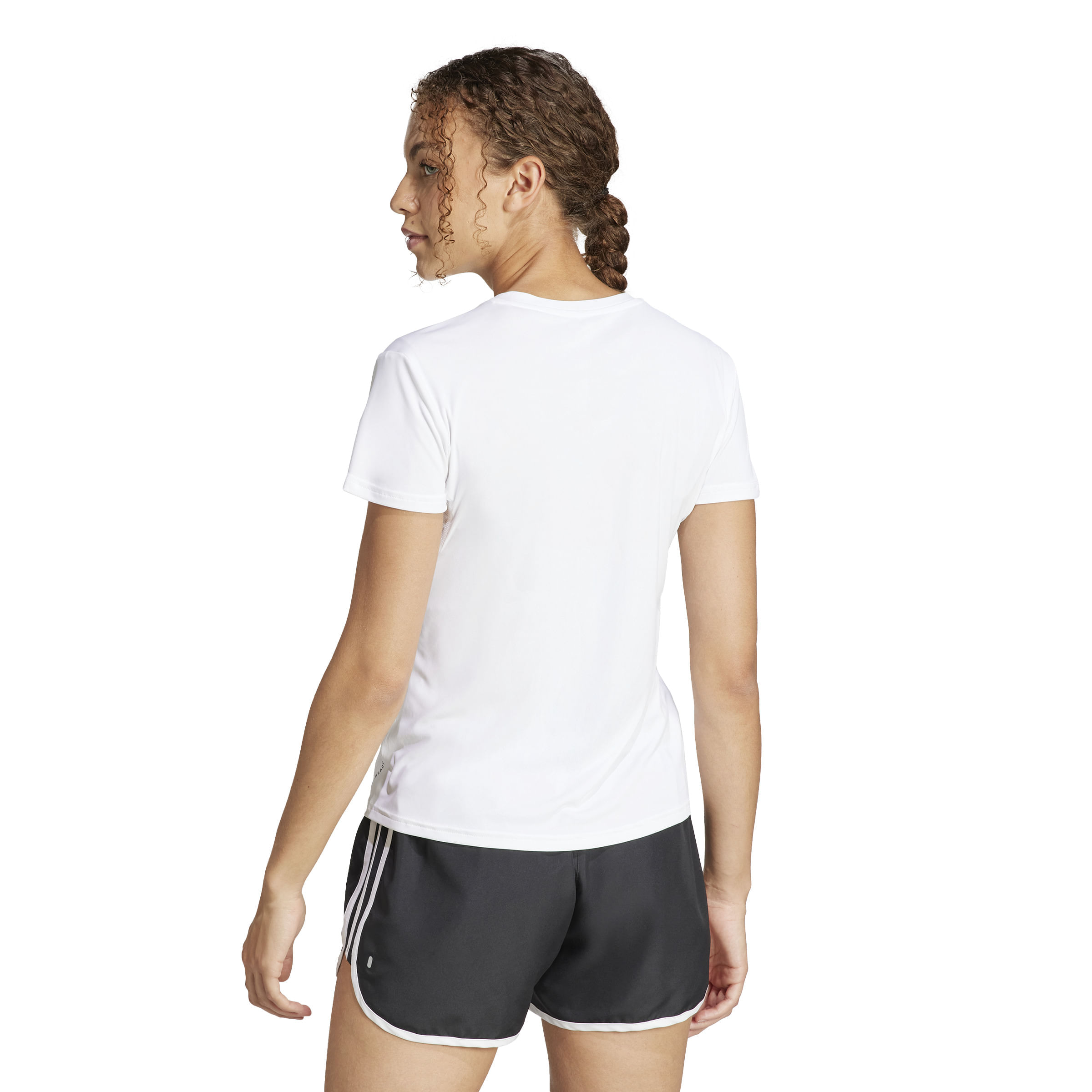 Adidas Adizero E Tee Camiseta Manga Corta blanco de mujer para correr