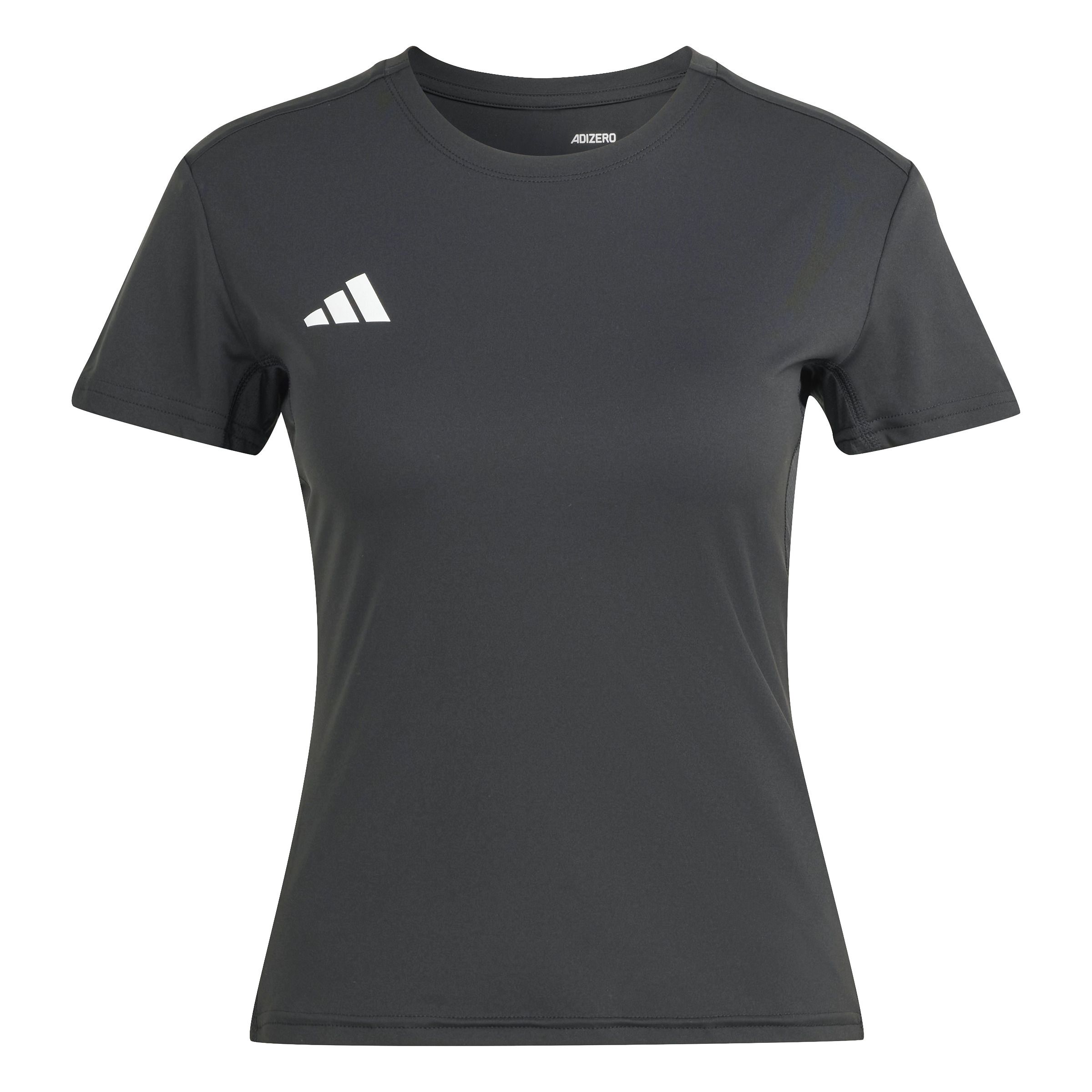 Adidas Adizero E Tee Camiseta Manga Corta negro de mujer para correr