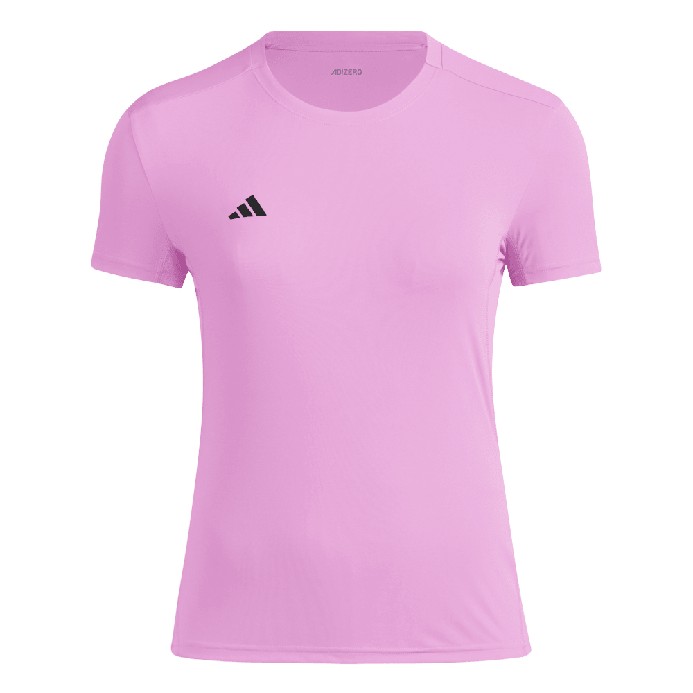 Adidas Adizero E Tee Camiseta Manga Corta rosado de mujer para correr