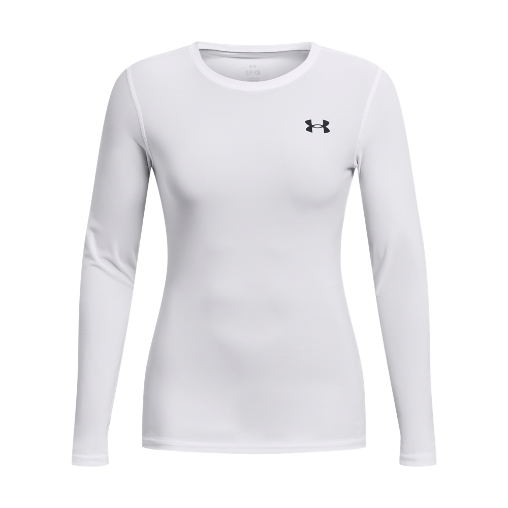 UA Hg Og Compression Ls Camiseta Manga Larga blanco de mujer para entrenamiento