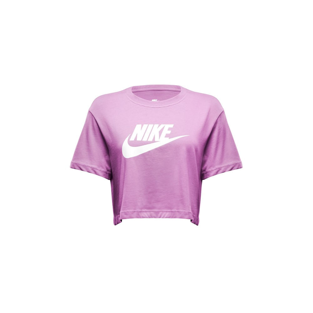 Nike W Nsw Club Crp Tee Ftra Camiseta Manga Corta rosado de mujer lifestyle
