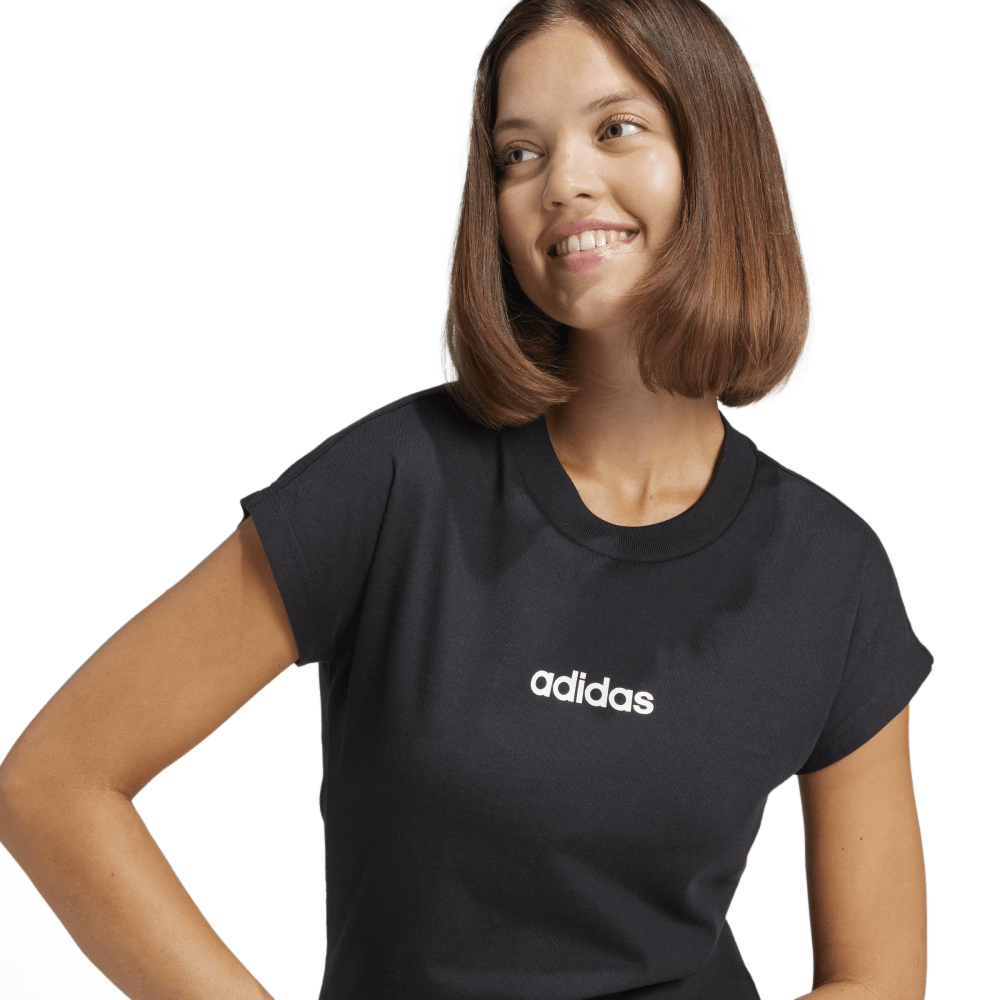 Adidas W Lin Sj T Camiseta Manga Corta negro de mujer lifestyle