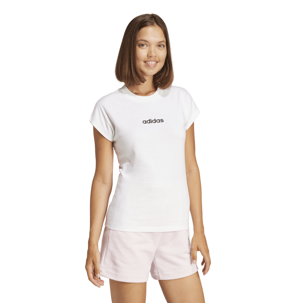Adidas W Lin Sj T Camiseta Manga Corta blanco de mujer lifestyle
