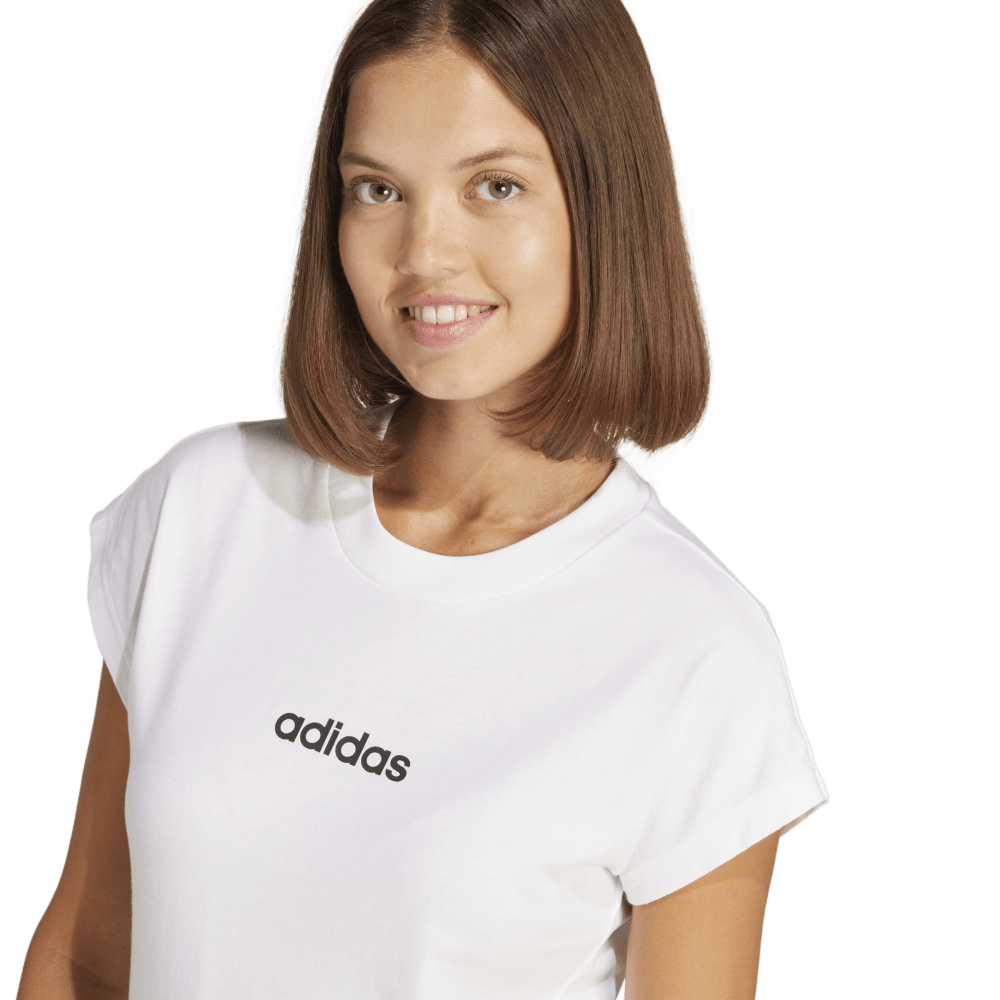 Adidas W Lin Sj T Camiseta Manga Corta blanco de mujer lifestyle