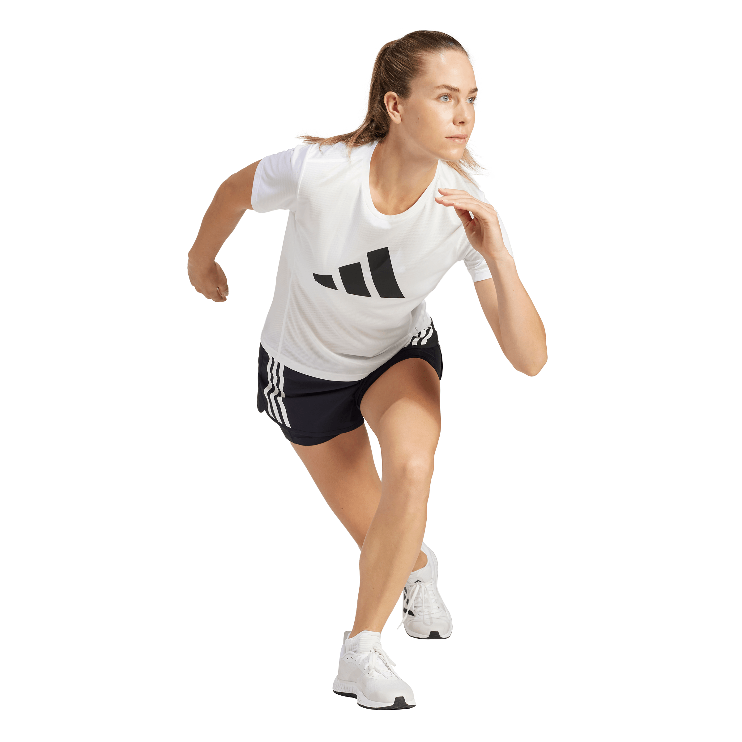 Adidas Run It Tee Camiseta Manga Corta blanco de mujer para correr
