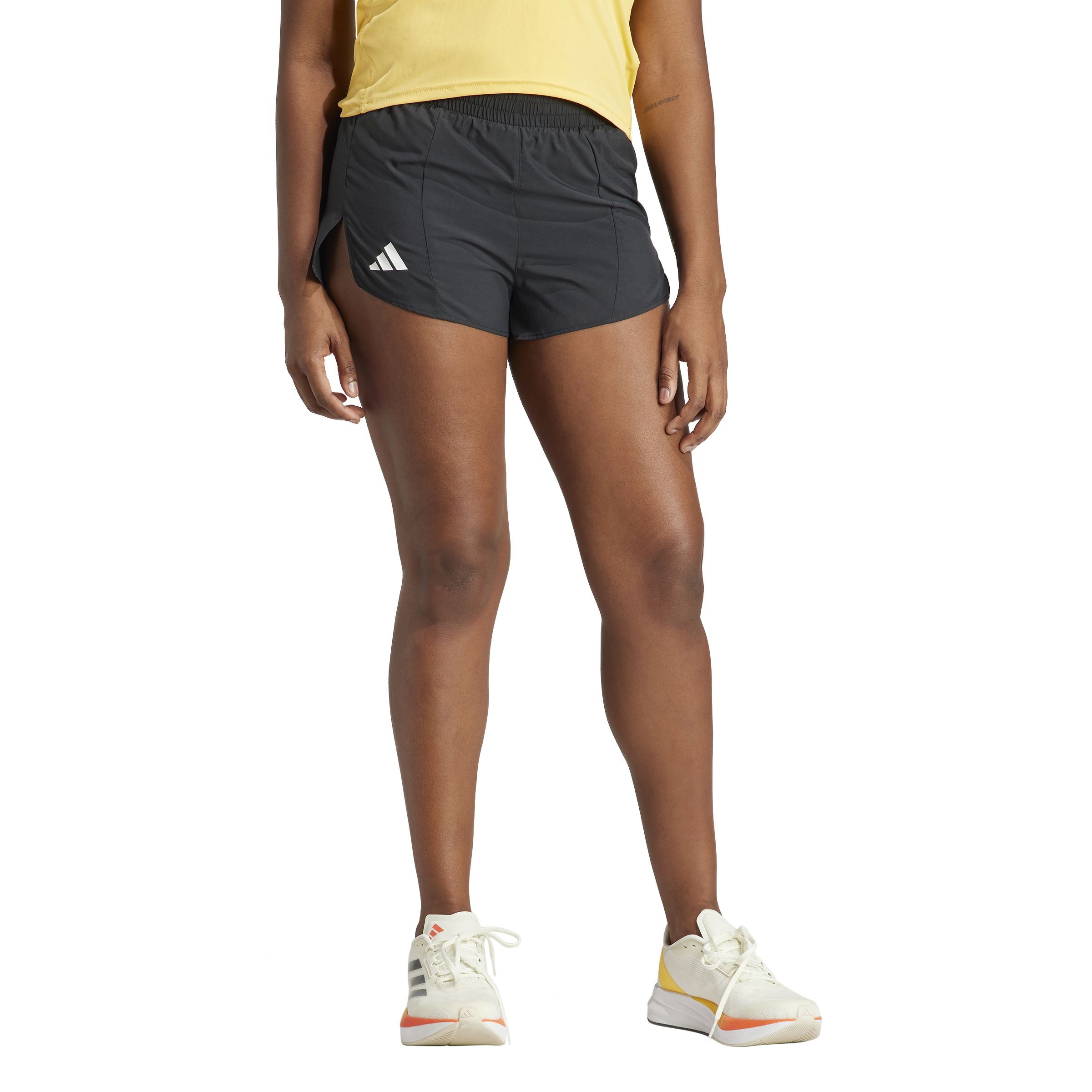 Adidas Adizero E Short Pantaloneta negro de mujer para correr