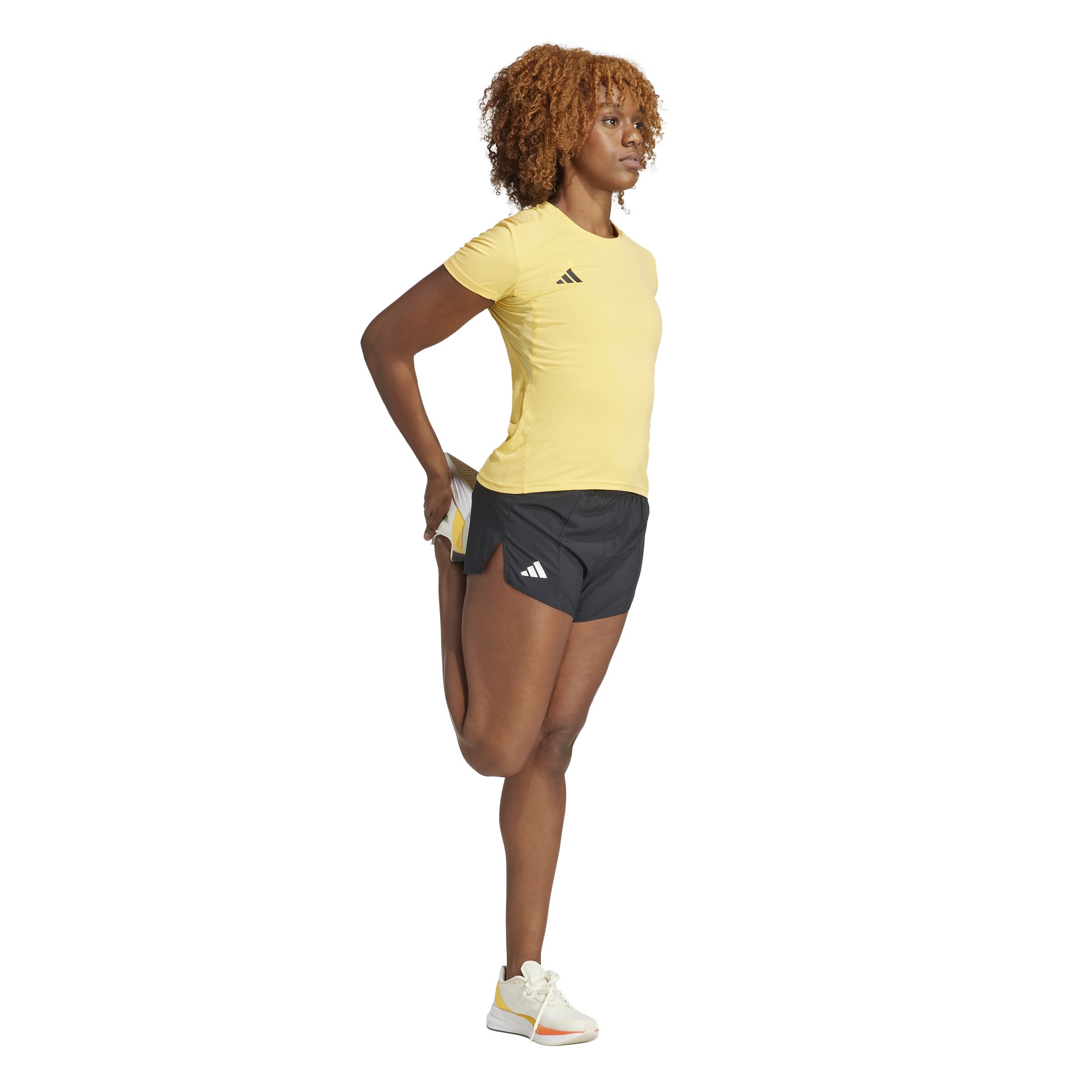 Adidas Adizero E Short Pantaloneta negro de mujer para correr