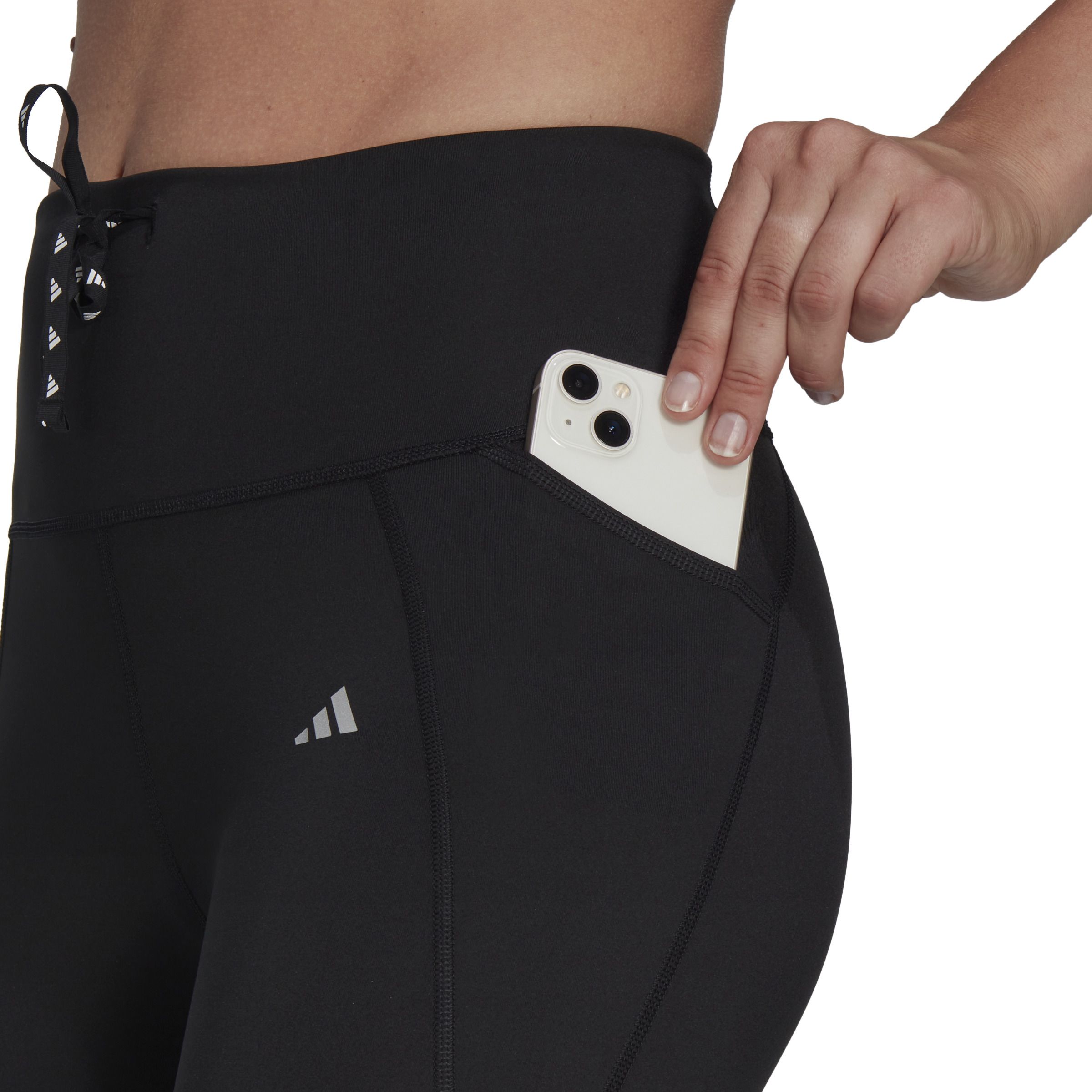 Adidas Run Ess 1/1 Tgt Licra negro de mujer para correr