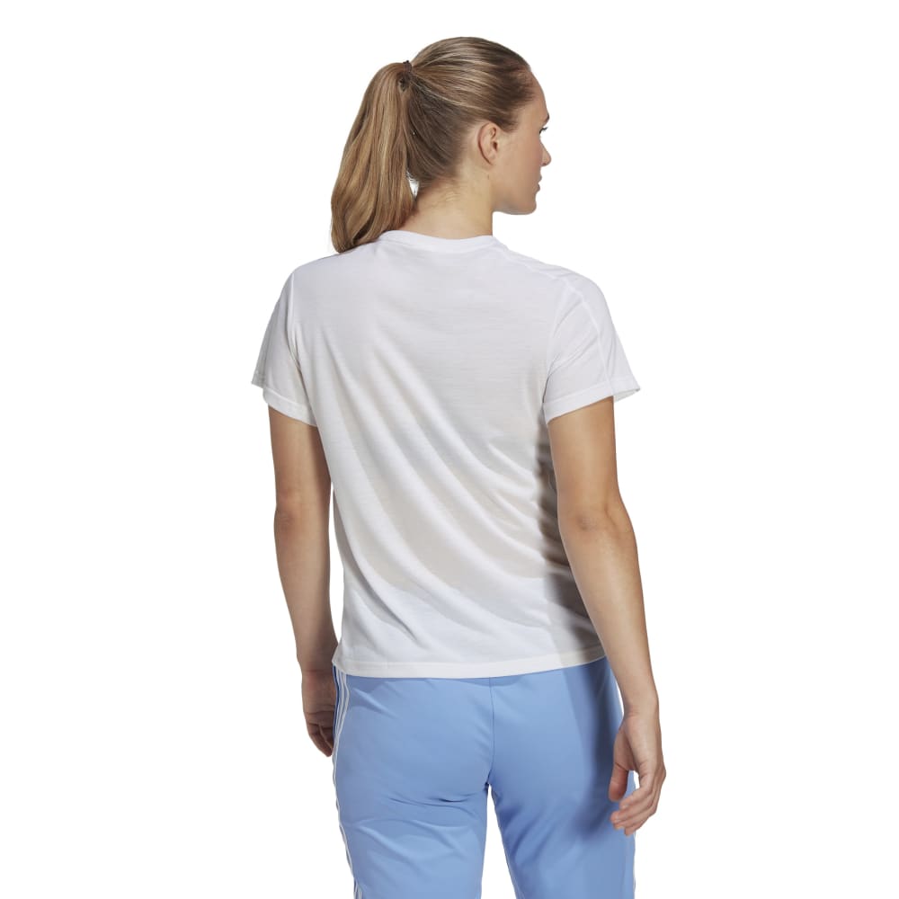 Adidas Tr-Es Crew T Camiseta Manga Corta Blanco De Mujer Para Entrenamiento