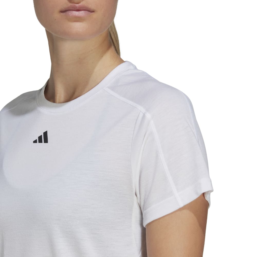 Adidas Tr-Es Crew T Camiseta Manga Corta Blanco De Mujer Para Entrenamiento