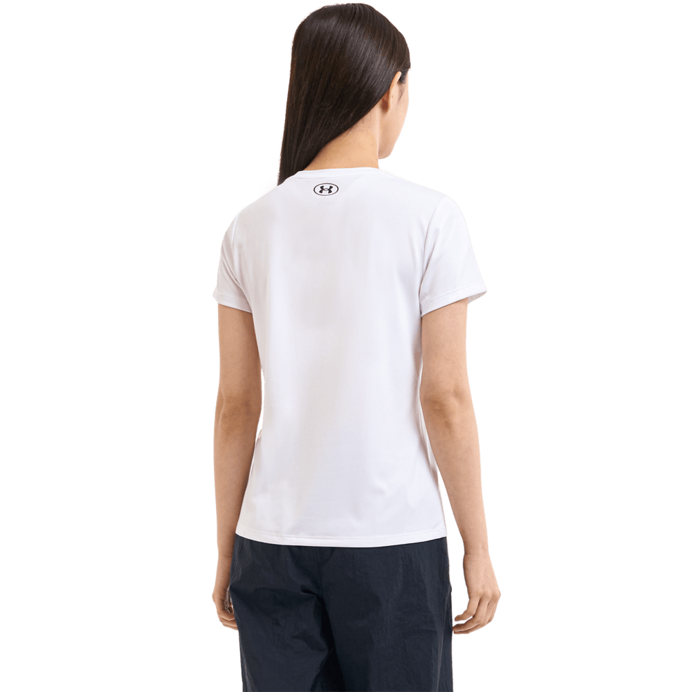 Under Armour Tech Ssc Solid Camiseta Blanco De Mujer Para Entrenamiento